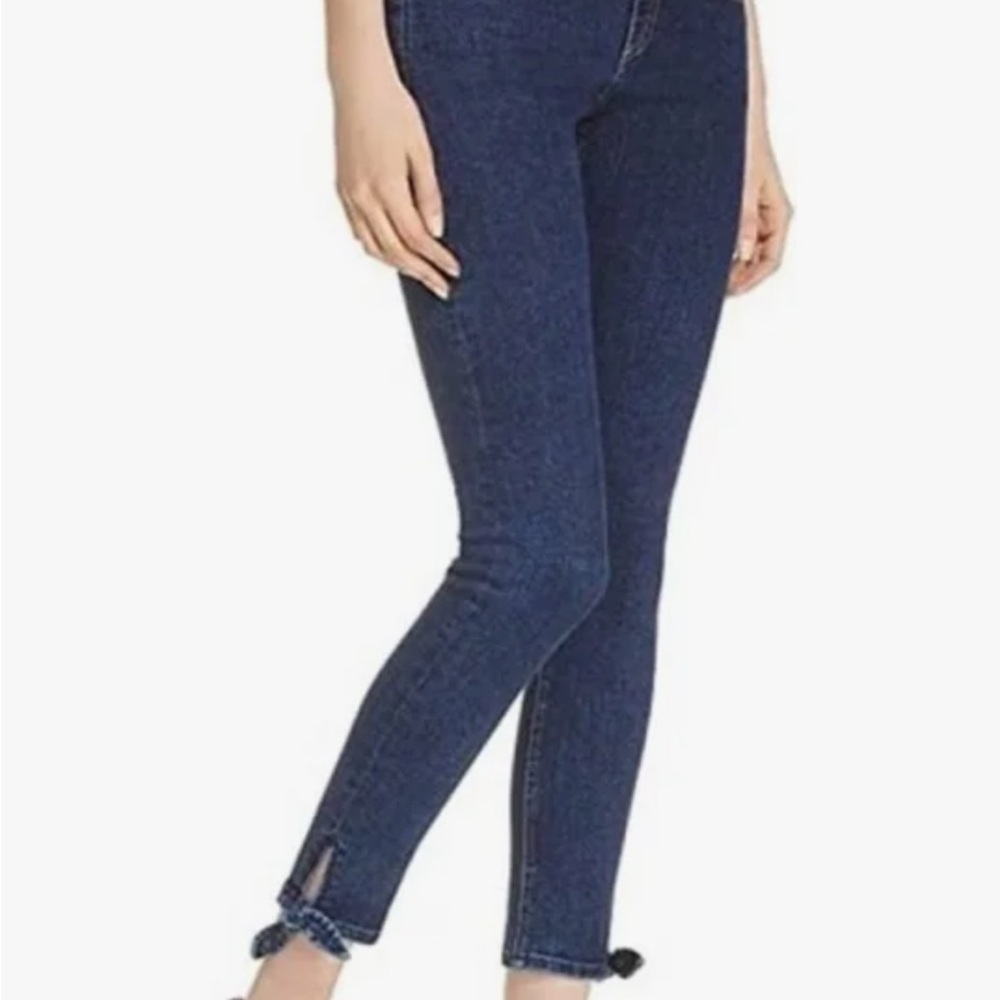 rag & bone Women's Stevie Ankle Tie Capri Jeans Size 25 Paz Bow Detail Skinny